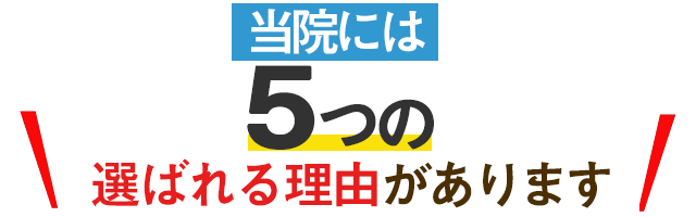 選ばれる５つの理由